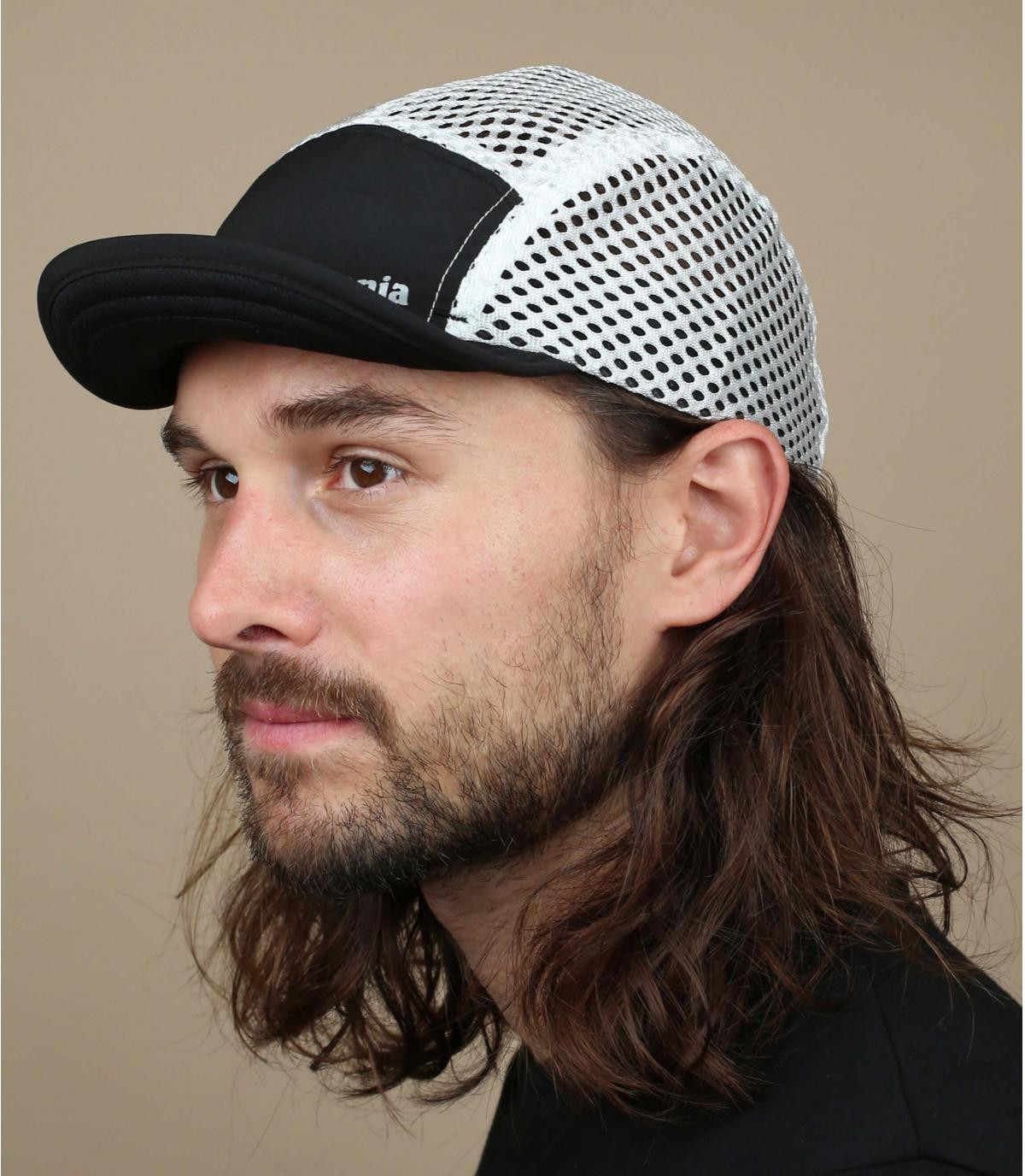 black Patagonia running cap Duckbill Cap black